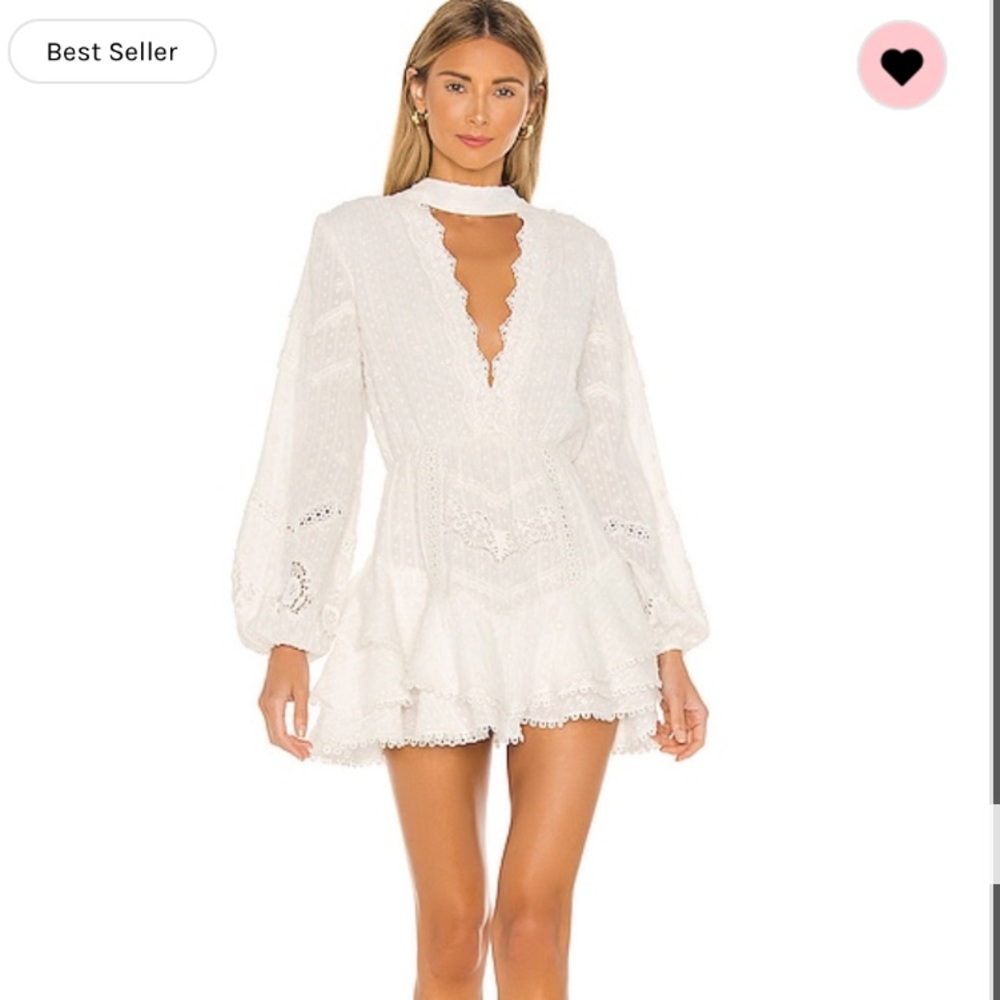 Hemant & Nandita choker lace mini dress